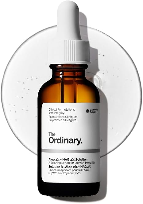 The Ordinary Aloe 2% + NAG 2% Solution, Soothes Skin and Targets Post-Acne Marks, 30ml