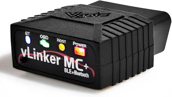 Vgate vLinker MC OBDII Bluetooth OBD2 Diagnostic Scanner for IOS, Android & Windows (Bluetooth 4.0)