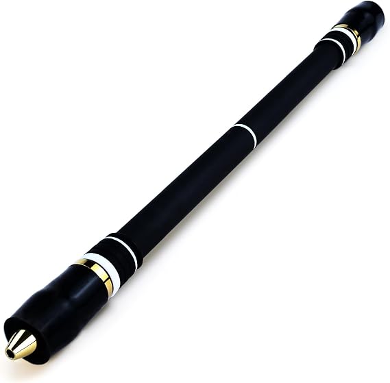 Pen Spinning Pens Menowa Non Slip mod, Medium Weight Handmade Fidget Spin Pen for Beginner and Intermediate, Black