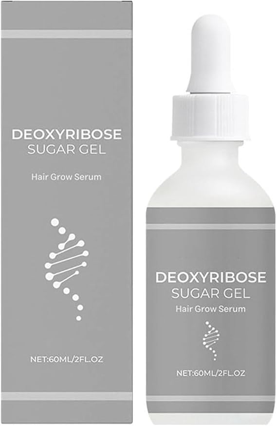 Deoxyribose Sugar Gel Hair Growth, 60ml Deoxy Ribose Sugar Hair Growth Serums, Multifunctional Serums Oil for Strengthening Hairs, Hairs Treatments Oil for Men and Women