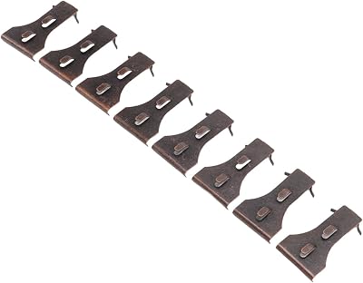 Steel Brick Hanger Wall Mounted Hook Clips for Standard Bricks, 2.25-2.375 Inch Height, 8 Pack