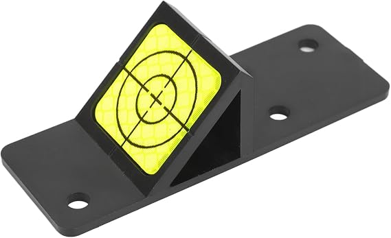 Survey Prism Single Side 45 Degree Reflection Mini Surveying Prism, Total Station Prism with Optical Glass, 25.4mm Effective Diameter for Leica Total Station, ABS Material for Long