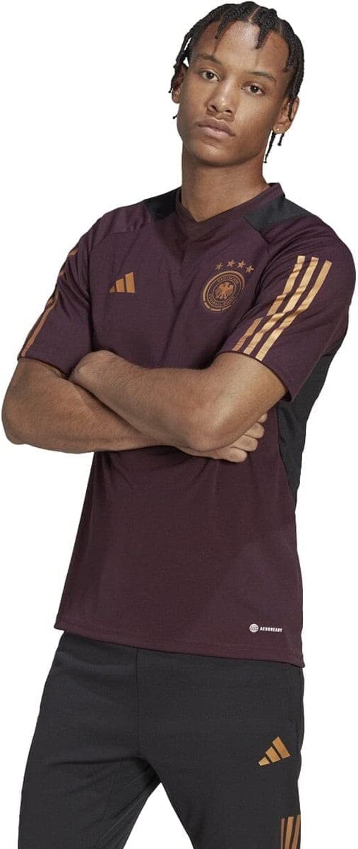 adidas Germany 2022 TIRO Training Jersey Shadow Maroon Medium