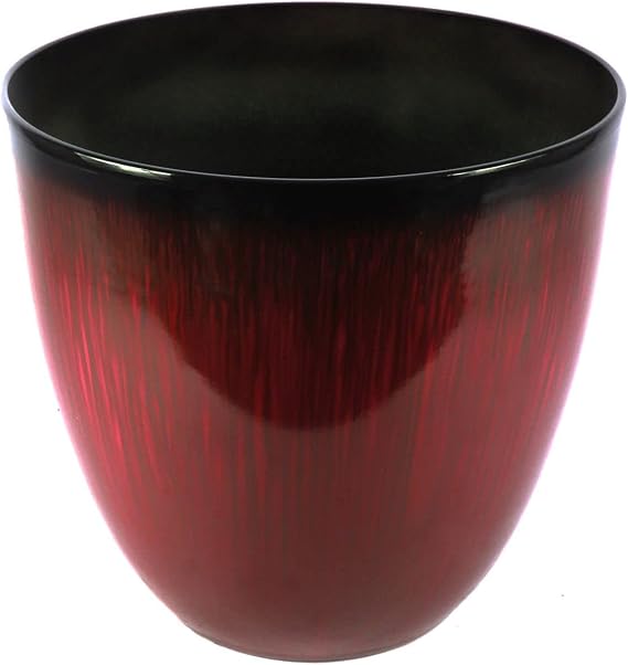 Gardener Select Planter, Plastic Resin, Red, 12"