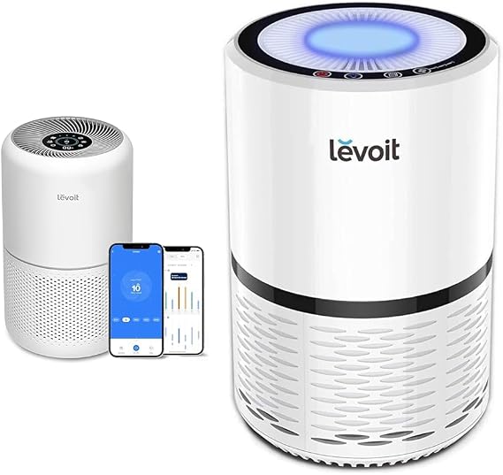 LEVOIT Air Purifiers for Home Bedroom, Smart WiFi, Auto Mode, Covers Up to 1095 Ft2 ft & Air Purifiers for Home, HEPA Filter for Smoke, Dust and Pollen in Bedroom, Ozone Free
