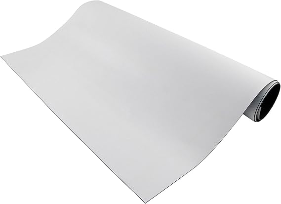 Master Magnetics Flexible Magnetic Sheet - Non-Adhesive Magnet - Ideal for Car Signs - Strong DIY Magnets for Fridge, Dry Erase Board, Crafting - 24.5" L x 12" W - White Vinyl Front - 1-Pack