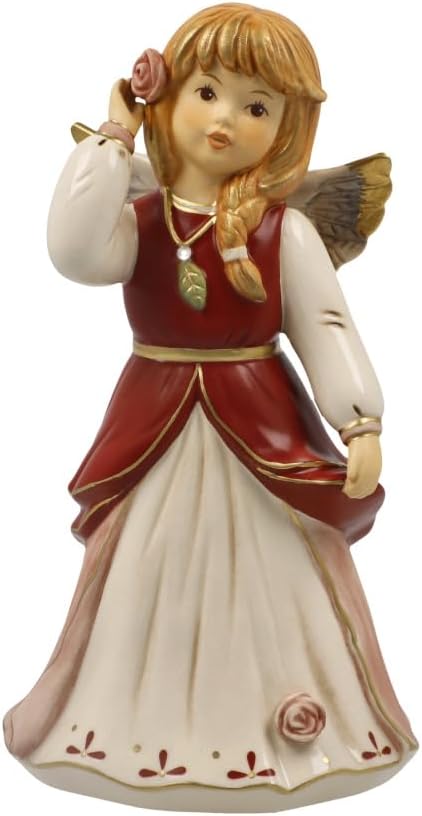 Goebel Angel Figurine Decorated for the Festival Bordeaux Heavenly Messengers Christmas