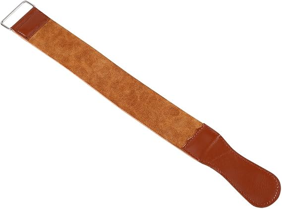 Leather Razor Shaving Strap, New Cow Leather Manual Strop Straight Barber Shaving Razor Sharpening Strap Tool Shave Sharpener Barber Hair Removal Sharpening Belt