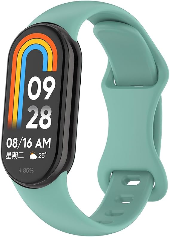 Silicone Replacement Band for Xiaomi Smart Band 8/9, Sport Watch Strap for Xiaomi Smart Band 10