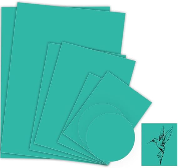 8Pcs Soft Rubber Lino Printing Blocks-Mixed Sizes (2 A4/2 A5/2 A6) and 2 Round 10cm Sheets for Linocut Art and Easy Carving