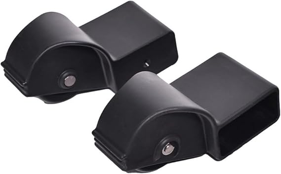 Rowing Machine Foot Caster Wheel Roller Compatible with Powerfun 500/550, Quiet Plastic Replacement Wheels for Easy Transport & Storage, Black