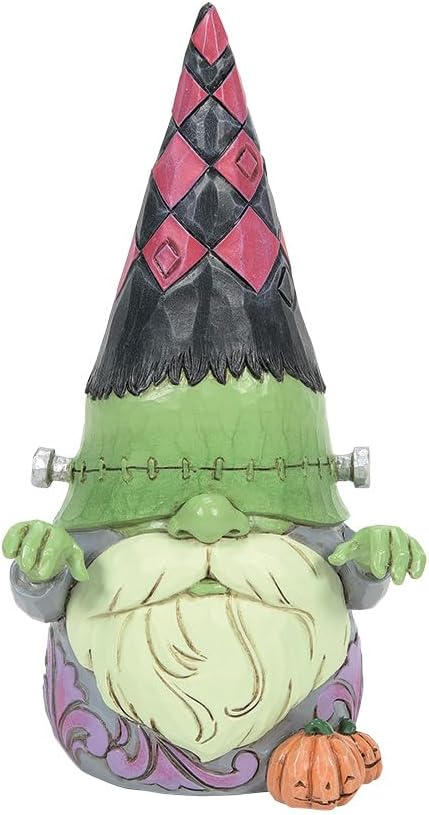 Enesco Jim Shore Heartwood Creek Green Monster Gnome Figurine, 6.49 Inch, Multicolor