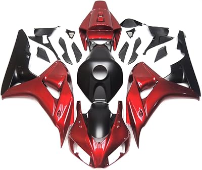 ABS Plastic Red Black Fairing Kit Fit for Honda 2006 2007 CBR1000RR 06 07 CBR 1000RR 2006-2007 Injection Mold Bodywork Body Frame Cowling Set