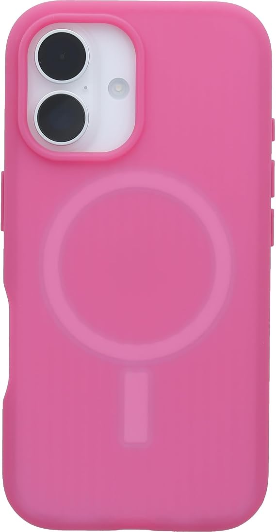 OtterBox iPhone 16 Symmetry Series Soft Touch - Foxberry Pink | Soft-Touch Silicone, Sleek Rubber Design, Ultra-Slim Phone Case for Apple iPhone with Raised Edges & Drop Protection