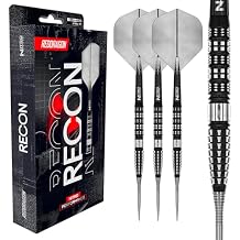RED DRAGON Darts - Recon Series - 90% Professional Tungsten Darts Set - Nitro Flite Integrated Flight/Shaft, Dart Flights & Stems | Steel Points 21g, 22g, 23g, 24g & 25g | Soft Tip 18g