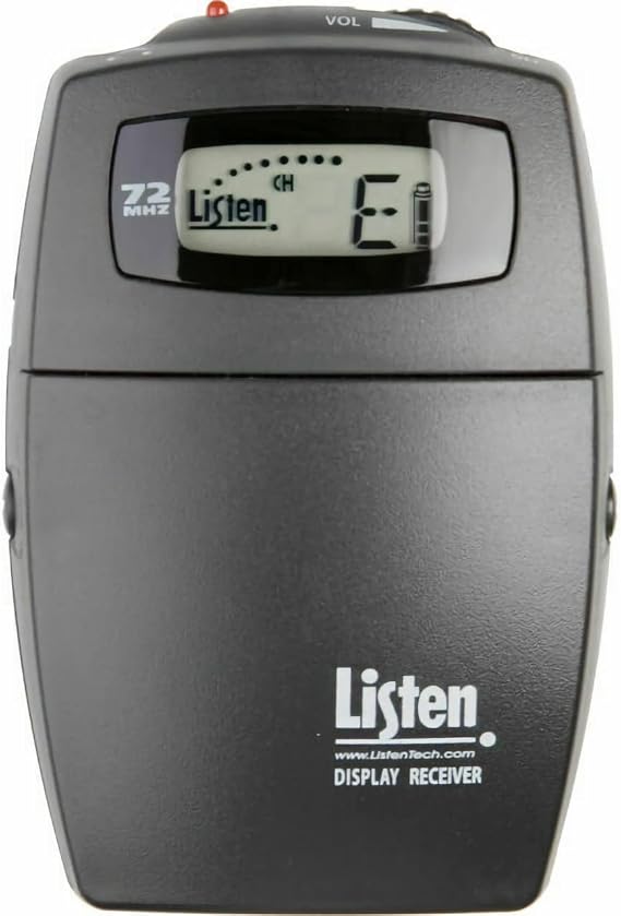 Listen Technologies Portable Display RF Receiver (72 MHz)
