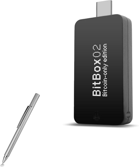 BoxWave Stylus Pen Compatible with BitBox BitBox02 - FineTouch Capacitive Stylus, Super Precise Stylus Pen - Metallic Silver