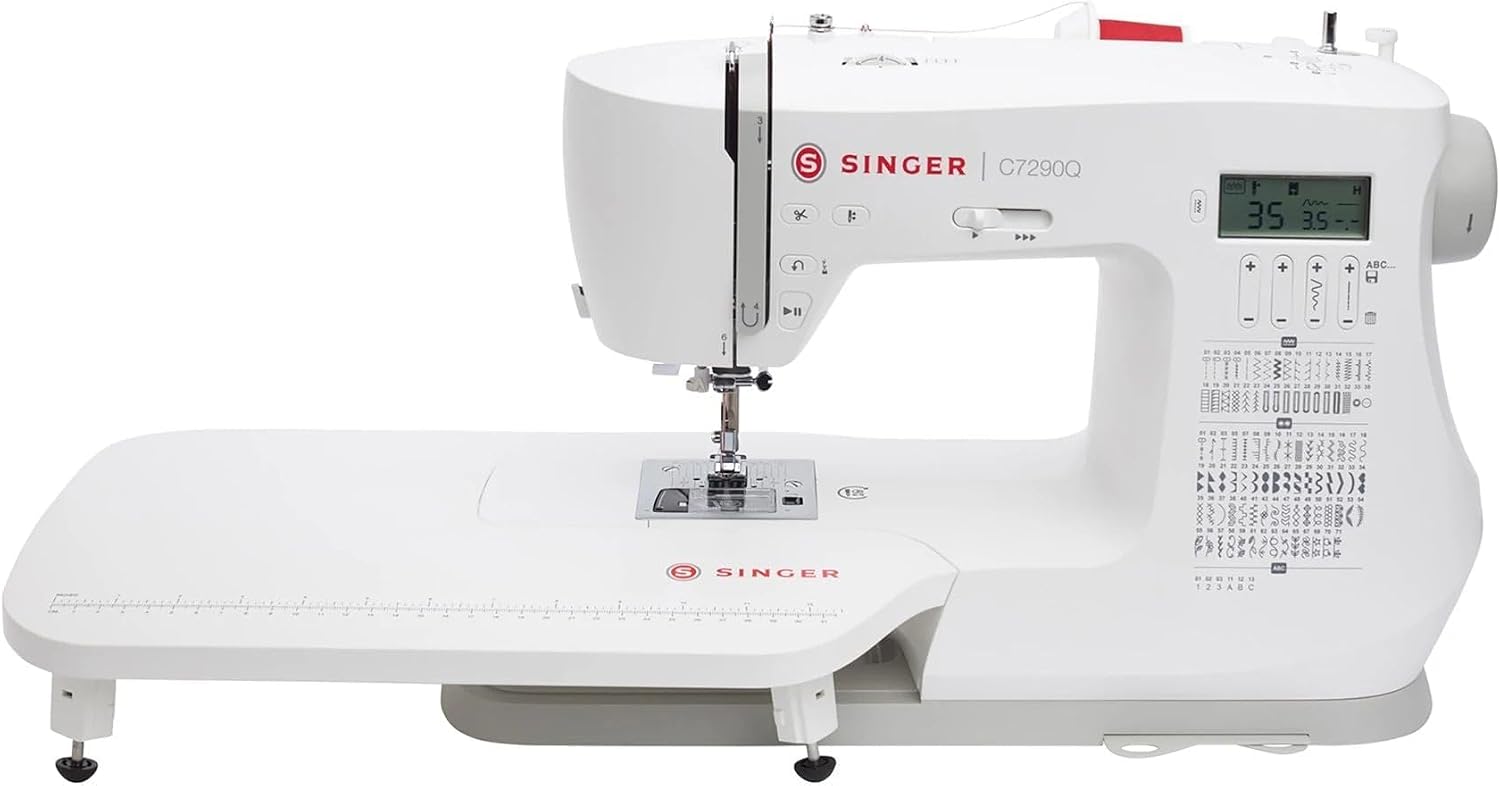 SINGER C7290Q Sewing & Quilting Machine, Metal Plastic, White