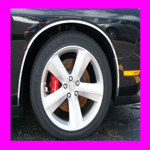 Compatible with Benz 2006-2009 E350 E 350 Chrome Wheel WellFender Trim MOLDINGS 4PC 2007 2008 06 07 08 09 W211