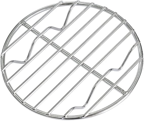 CAMPINGMOON 4.9-inch Round Stainless Steel Cooking Grid Grill Fits for Backpacking Pocket Stove W13