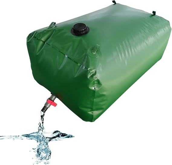 Emergency Water Storage Bag Car Camper Vehicle Green Foldable Water Bladder Bag, Boondocking Farms Portable Water Storage Tank Container, Large-Capacity (Size : 0.8x0.45x0.33m/120L/31Gallon)