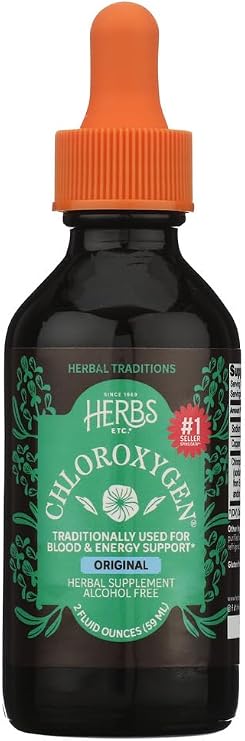 Herbs Etc. ChlorOxygen Chlorophyll Concentrate Original Drops, 2 fl oz