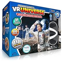 Professor Maxwell's VR Universe - Virtual Reality Kids Space Science Book and Interactive STEM Learning Activity Set (Full Version - Includes Goggles) - for Ages 8 and Up