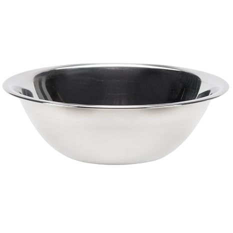 Vollrath 47938 8-Quart Economy Mixing Bowl, Stainless Steel, Silver