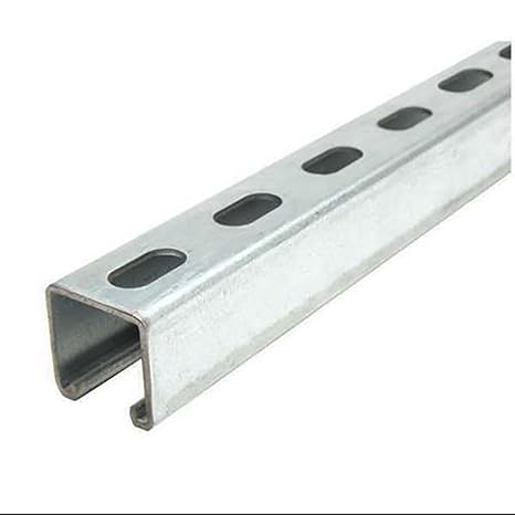 1-3/8" x 1-5/8" x 60 inches, Galvanized Steel, Slotted Strut Channel, 12 Gauge