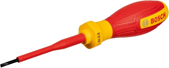Bosch Professional VDE Screwdriver SL 2.5 x 75mm (1x Screwdriver SL 2.5 x 75mm)