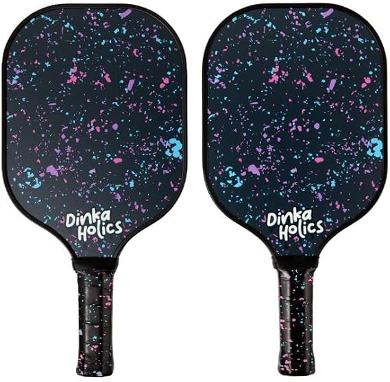 Carbon Fiber Pickleball Paddle 16mm PP Honeycomb Core, Lightweight 220235g, Comfortable Grip, Durable Design for Control & Power, Fun Designs