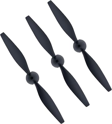 CKYSCHN 3 Pcs Spare RC Plane Propellers 2 Blades, RC Airplane Propellers Replacement with Savers and Adapters for Spitfire RC Planes 761-12 Remote Control Airplane