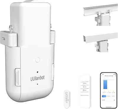 2025 Automatic Curtain Opener - Electric Curtains with Remote Smart Curtain Opener Electronic for UT Rails, Bluetooth Curtain Opener with AppTimer, Compatible with Alexa and Google Home