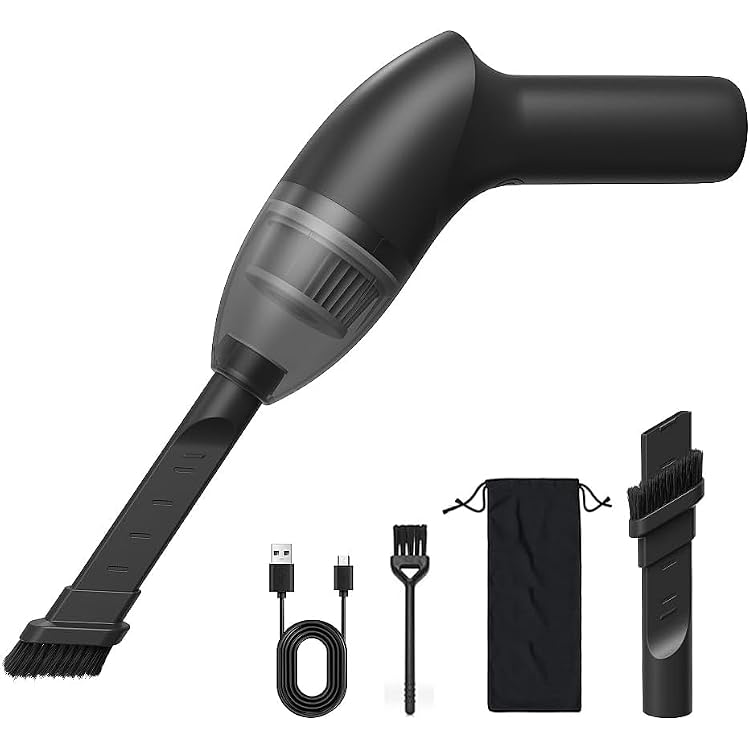 4.3Kpa Keyboard Vacuum Cleaner Portable Computer Vacuum Handheld Vacuum Cleaner Cordless Dust Cleaner for Car Sewing Machine Pet Hairs Crumbs Laptop Desktop Piano