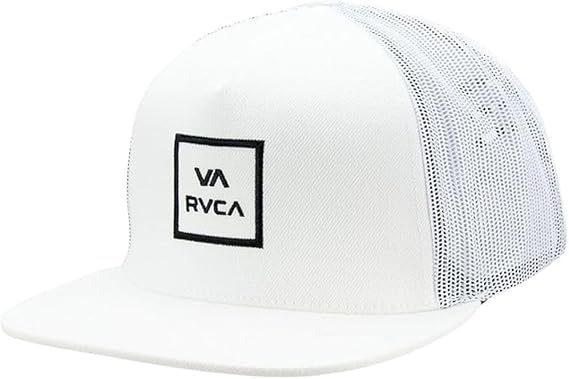 RVCA Mens Va All The Way Trucker, White, One Size