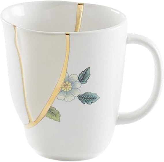 Kintsugi Porcelain Mug by SELETTI