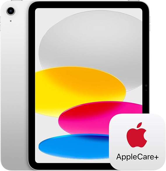 Apple 11" iPad A16: 11" Model, Liquid Retina Display, 128GB, Wi-Fi 6- Silver + AppleCare+ for iPadA16