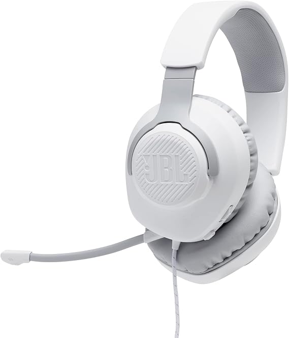 JBL Quantum 100 - Wired Over-Ear Gaming Headphones - White L