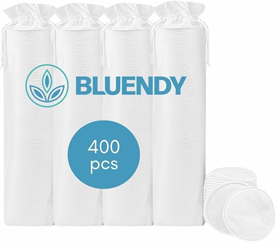 400 Adet Yuvarlak Makyaj Temizleme Pamuğu -%100 Saf Premium Kalite Disk Pamuk, Fondöten ve Makyaj Çıkarma Pedi, Tüy Bırakmaz, Yumuşak ve Taşınabilir (M, Adet, 400)