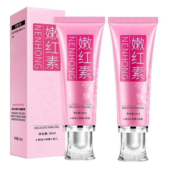 2PCS Pink Lips & Nipple Cream, Skin Face Body Cream Armpit Private Part Gel Intimate Cream 30ml