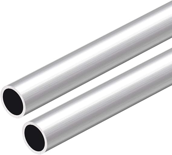 uxcell 6063 Aluminum Round Tube, 300mm Length 12mm OD 10mm Inner Dia Seamless Aluminum Straight Tubing 2 Pcs