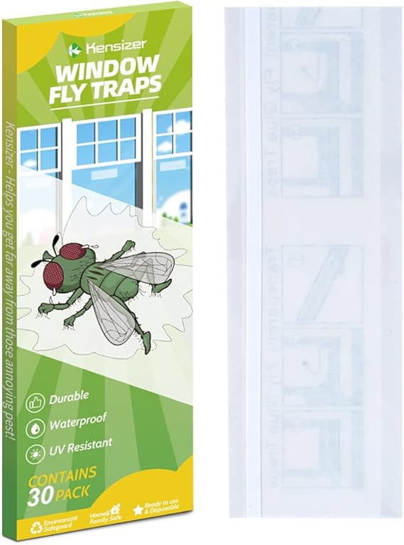 Kensizer 30-Pack Window Fly Traps for Indoors, House Fly Trap