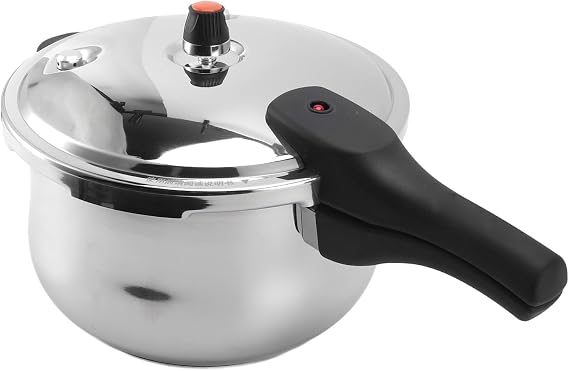 Luocute Stainless Steel Pressure Cooker, 7L 9L Induction Cookware Pots and Pans, 80KPA Stovetop Steam Pressure Cooker Electric Limit Valve for Home Fast Cooking (9L)