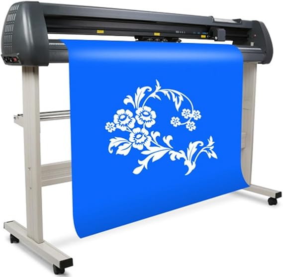 Vinyl Cutter Machine,Semi-Automatic DIY Vinyl Printer Cutter Machine with LCD Display,Paper Feed Cutting Plotter,Speed 10-800MM/s,Cutting Width 1230MM for Design and Cut