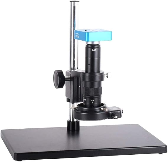 HAYEAR 34MP 2K 1080P 60FPS HDMI USB Industrial Microscope Camera C-Mount 180X Digital Video Microscope Camera Set for PCB Soldering Lab Inspection