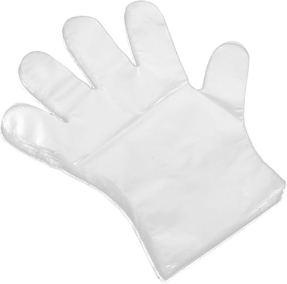 balacoo 100pcs Clear Disposable Plastic for Food Prep Grade Safety for Kitchen Cooking Cleaning Hospitals Lab Use Ergonomic Design for Comfort and Precision