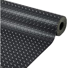 7.8 x 22 FT Garage Floor Mat, 2.8mm Thickened Diamond Plate PVC Garage Mats Flooring Roll for Under Car, Garage Car Parking Mats for Compact SUVS, Sports Car