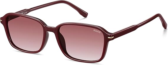 SOJOS Retro Rectangular Polarized Sunglasses Women Men Square Shades SJ2663