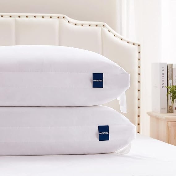 ACCURATEX Pillows King Size Set of 2, Adjustable Hybrid Pillow 2 Pack