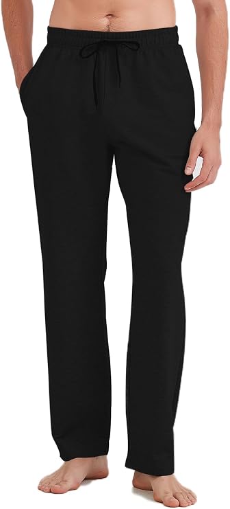 30/32/34/36/38/40 Inseam Mens Tall Open Bottom Sweatpants Yoga Pants